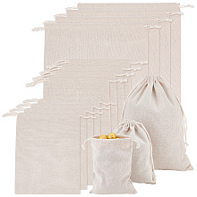   18Pcs 3 Sizes Linen Pouches ABAG-PH0001-46