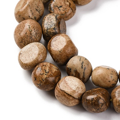 Natural Picture Jasper Beads Strands G-G146-A01-02-1