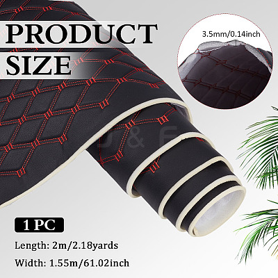 PVC Leather with Foam Fabric DIY-WH0671-392C-1