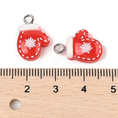Christmas Theme Opaque Resin Pendants RESI-S08-01A-1