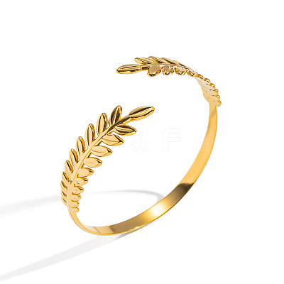 Vintage 304 Stainless Steel  Open Cuff Bangles for Women TR0349-1