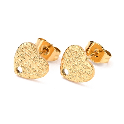 Ion Plating(IP) 304 Stainless Steel Stud Earring Findings STAS-I183-08A-G-1