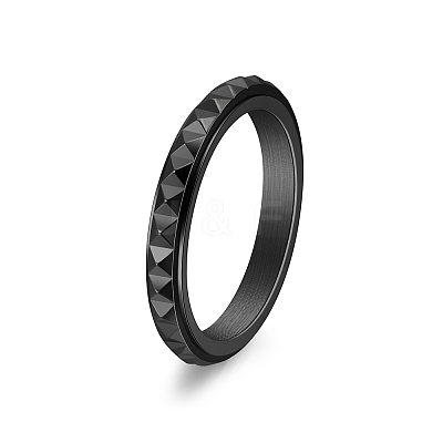 Rotatable Version Korean StyleRotatable Stainless Steel Finger Ring for Men's PW-WGAB2A4-30-1