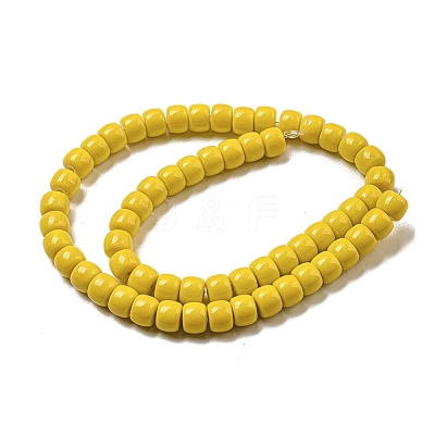 Opaque Glass Beads Strands GLAA-NH0002-B08-1