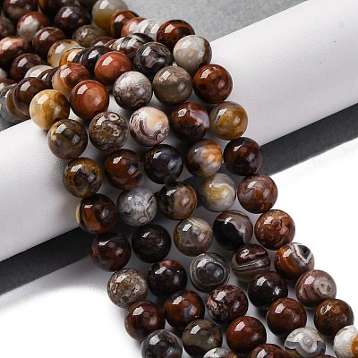 Natural Mexico Crazy Agate Beads Strands X-G-L615-A01-02-1