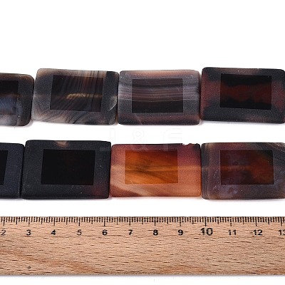 Dyed Natural Agate Beads Strands G-T144-25B-03-1