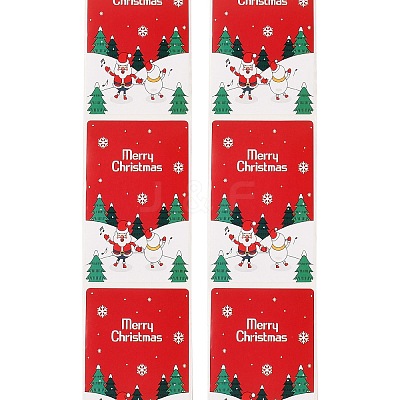 200Pcs Christmas Theme Paper Self-Adhesive Stickers DIY-M070-02T-1
