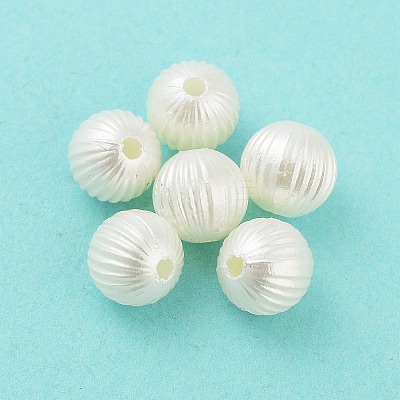 ABS Plastic Imitation Pearl Bead MACR-K350-10B-1