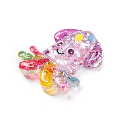 Marine Organism Theme Resin Cabochons RESI-Q010-01F-1