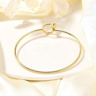 304 Stainless Steel Bangle BJEW-H530-01G-1
