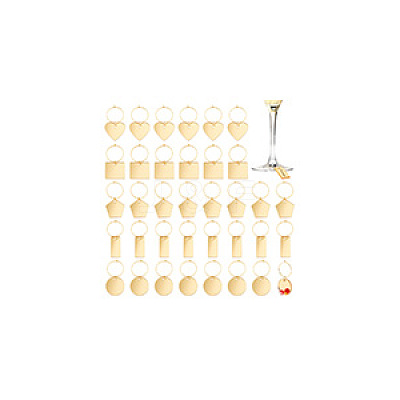 Acrylic Wine Glass Charms AJEW-GA00009-1
