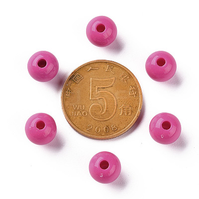 Opaque Acrylic Beads X-MACR-S370-C8mm-A13-1