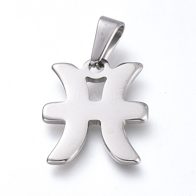Non-Tarnish 304 Stainless Steel Pendants STAS-L210-06B-P-01-1