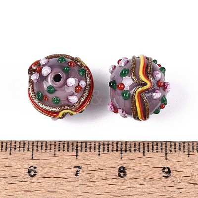 Handmade Lampwork Bumpy Beads LAMP-T022-05A-1