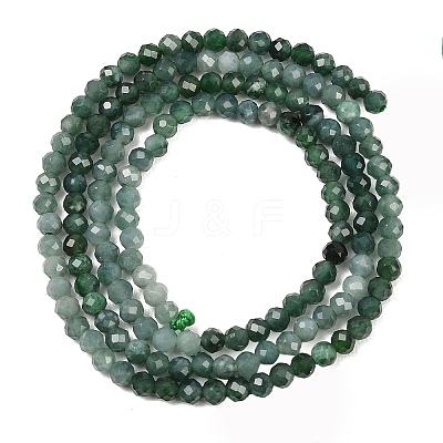 Gradient Color Natural Jadeite Beads Strands G-B175-D17-2mm-1