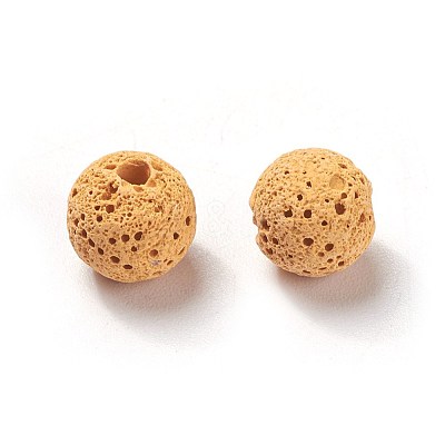 Unwaxed Natural Lava Rock Beads G-F325-8mm-A-1