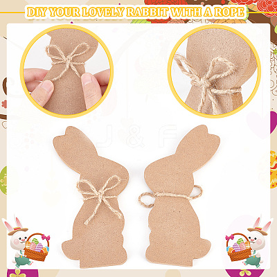 8 Sets 4 Style DIY Easter Wood Pendant Decorations DJEW-OC0001-42-1