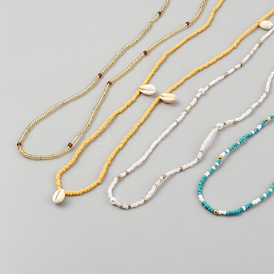 Plastic Waist Belts Seed Bead Chain AJEW-WH20059-39C-1