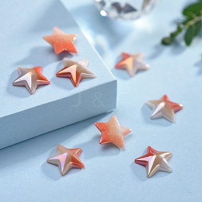 Opaque Glass Cabochons X-GGLA-S038-09B-10mm-1