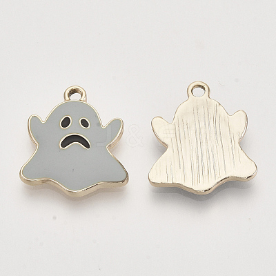 Light Gold Plated Alloy Pendants ENAM-T009-36B-1
