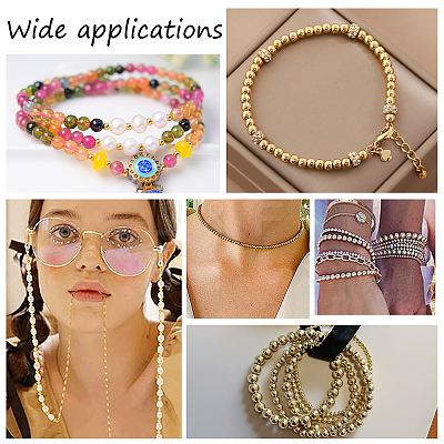 280Pcs 8 Style Brass Beads KK-PH0004-74-1