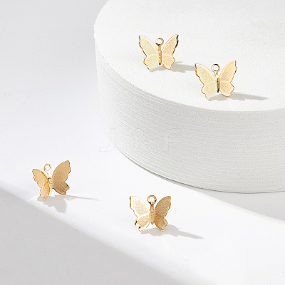 Brass Charms KK-BC0005-86G-1
