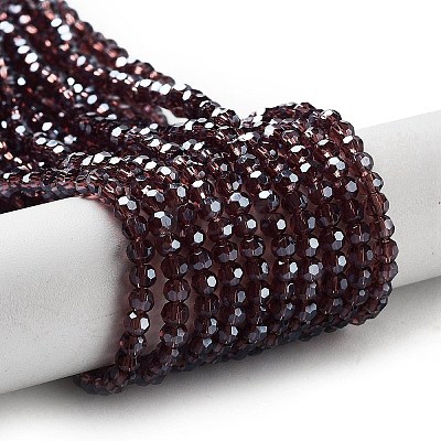 Electroplate Transparent Glass Beads Strands LS-EGLA-A035-T3mm-A13-1