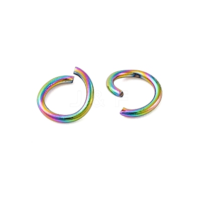 Ion Plating(IP) 304 Stainless Steel Open Jump Rings STAS-N098-062F-01-1