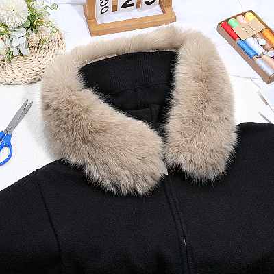 1Pc Artificial Fox Wool Collar for Women DIY-PH0035-54B-1