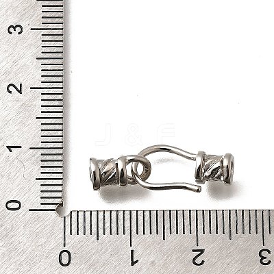 Brass S-Hook Clasps KK-M313-39P-1
