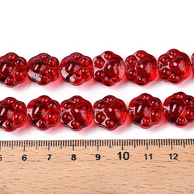 Transparent Electroplate Glass Beads Strands EGLA-T021-12A-1