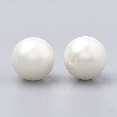 Spray Painted Style Acrylic Beads X-MACR-T010-10mm-1