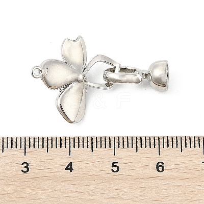 Brass Enamel Fold Over Clasps KK-U059-05P-1