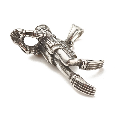 304 Stainless Steel Pendants STAS-G259-01AS-1