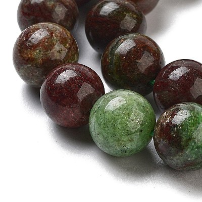 Natural Green Opal Beads Strands G-H045-A03-10MM-1