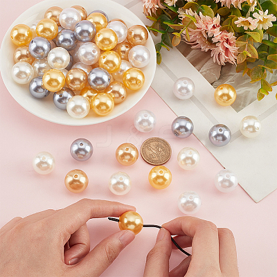 1 Set ABS Plastic Imitation Pearl Beads FIND-PH0009-70-1