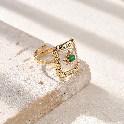 Natural Malaysia Jade Finger Rings STAS-Z112-17G-1