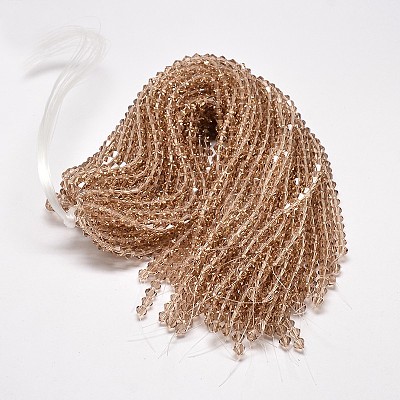 Imitate Austrian Crystal Bicone Glass Beads Strands LS-GLAA-F029-4x4mm-12-1