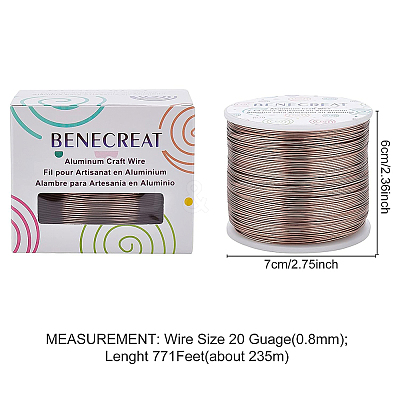 Matte Round Aluminum Wire AW-BC0003-30D-0.8mm-1