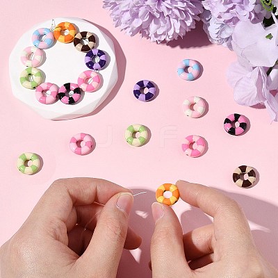 18Pcs 9 Colors Baking Paint Alloy Beads FIND-CJ0003-38-1