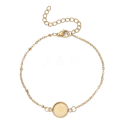 304 Stainless Steel Cable Chain Satellite Chain Bracelet Making BJEW-JB13163-02-1