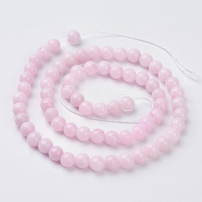 Natural Mashan Jade Round Beads Strands X-G-D263-6mm-XS23-1