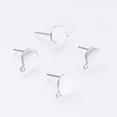 Non-Tarnish 304 Stainless Steel Stud Earring Findings STAS-D445-150-B-1