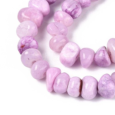 Dyed Natural Yellow Jade Beads Strands G-ZX005-13A-1