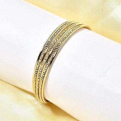 Brass Open Cuff Bangles BJEW-Z093-01G-1