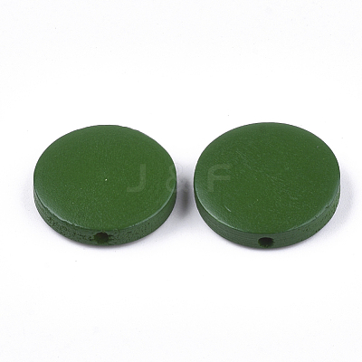 Painted Natural Wood Beads WOOD-S049-02C-04-1