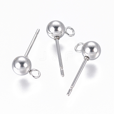 Non-Tarnish 304 Stainless Steel Ear Stud Components STAS-I120-16C-P-1
