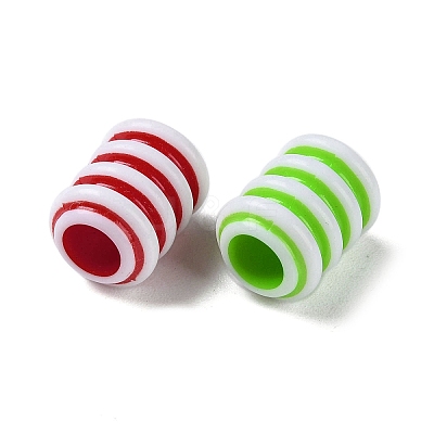 Opaque Acrylic European Beads SACR-P031-12A-1