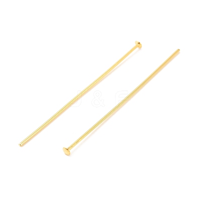 Brass Flat Head Pins X-KK-F824-114D-G-1