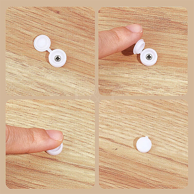 200Pcs 5 Colors Plastic Furniture Fence Screw Hole Plug FIND-GF0004-65-1